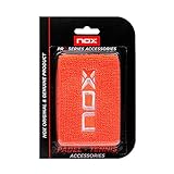 Muñequera Padel Nox Naranja Pack 2 Und