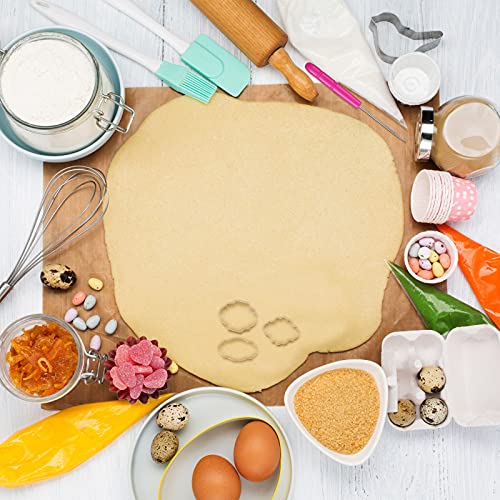 10 Pieces Plaque Frame Cookie Cutter Stainless Steel Biscuit Cutter Fondant Cake Decorating Tools And 6 Pieces Sugar Stirring Pins For Kitchen Baking #TOP5