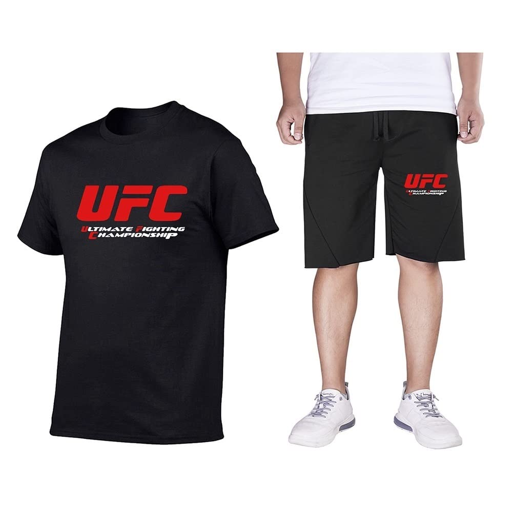 【特価一点限り】UFC Tシャツ　ハーフパンツ  上下セットアップ　黒　白 楽天市場】Tシャツ ハーフパンツ セット ショートパンツ 上下