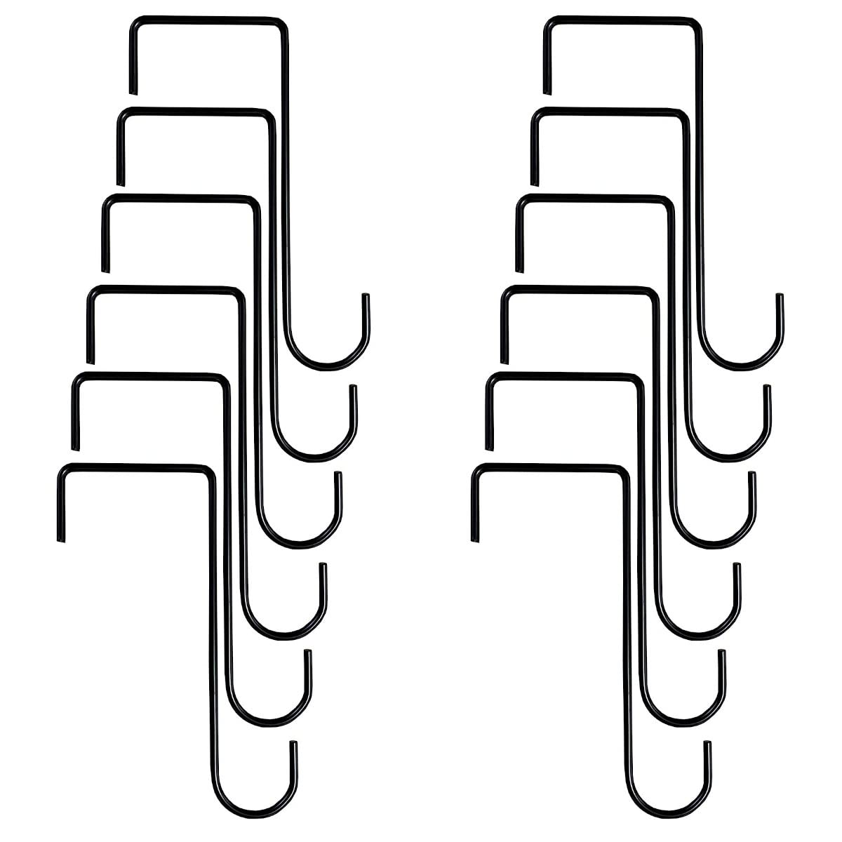 Selections Garden Fence Panel Hooks Bracket Hangers (20cm) - Pack of 12