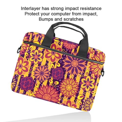 Sac ordinateur portable 13 à 14.5 pouces à motif floral coloré - 6