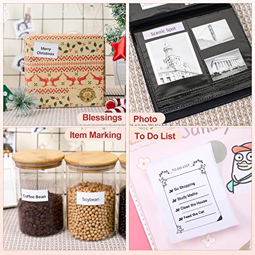 6 Roll Peripage Mini Printer Photo Paper, Thermal Label Paper 30 * 57Mm Black On White Self-Adhesive Sticker, For Peripage & Paperang P1/P2/P2S A6 Bluetooth Portable Pocket Mobile Printer #TOP4