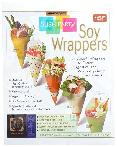 YAMAMOTOYAMA Sushi Party Soy Wrapper, 5 CT