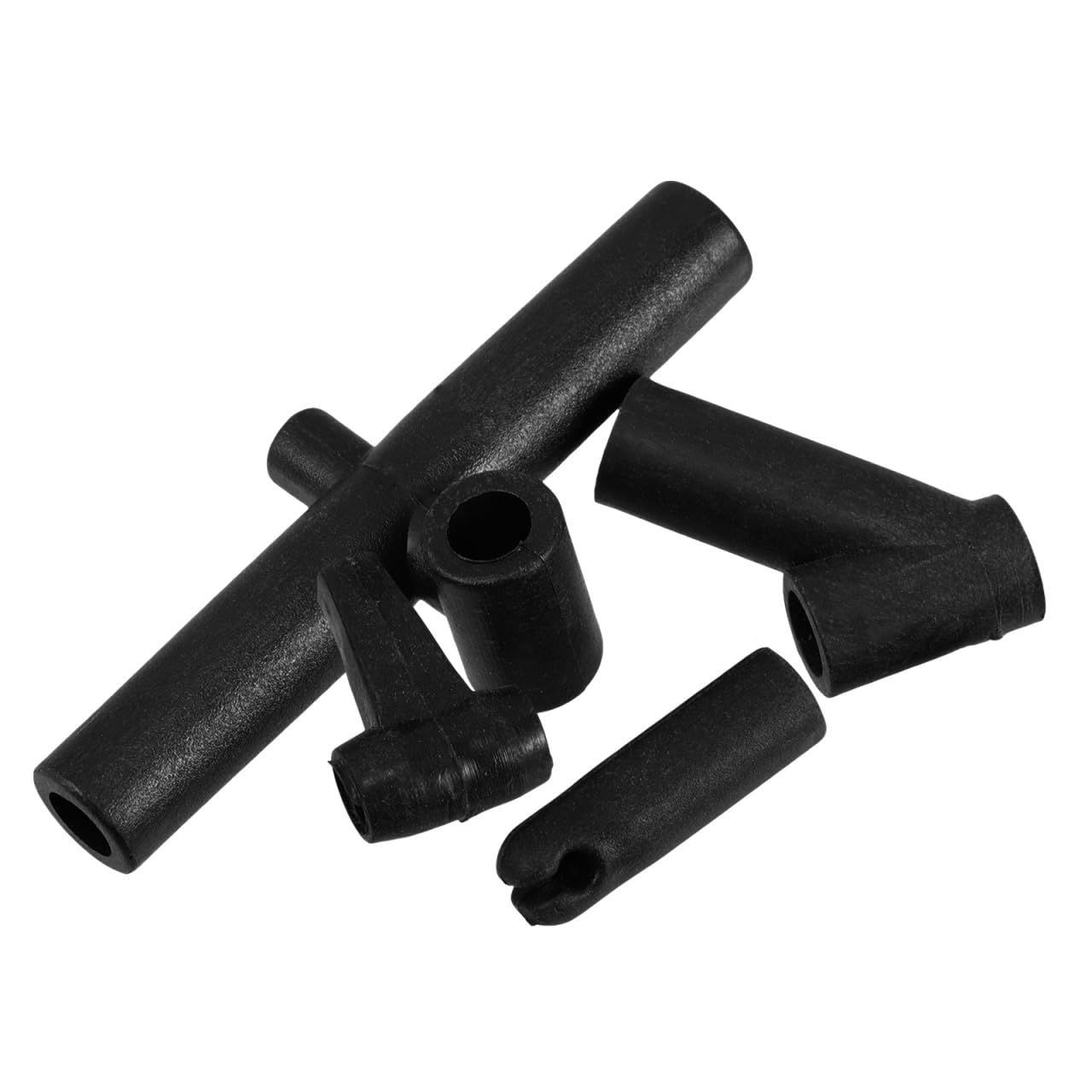 FOYTOKI Foytoki 4pcs Plastic Kite Frame Connectors Set for DIY Kite Repair, Includes Tee Rods and Support Connectors for Stable Flying, Black