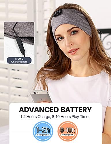 Miniatura 8 de Auriculares para dormir, diadema Bluetooth, diadema suave para dormir, audífonos para dormir durante mucho tiempo, auriculares Bluetooth con