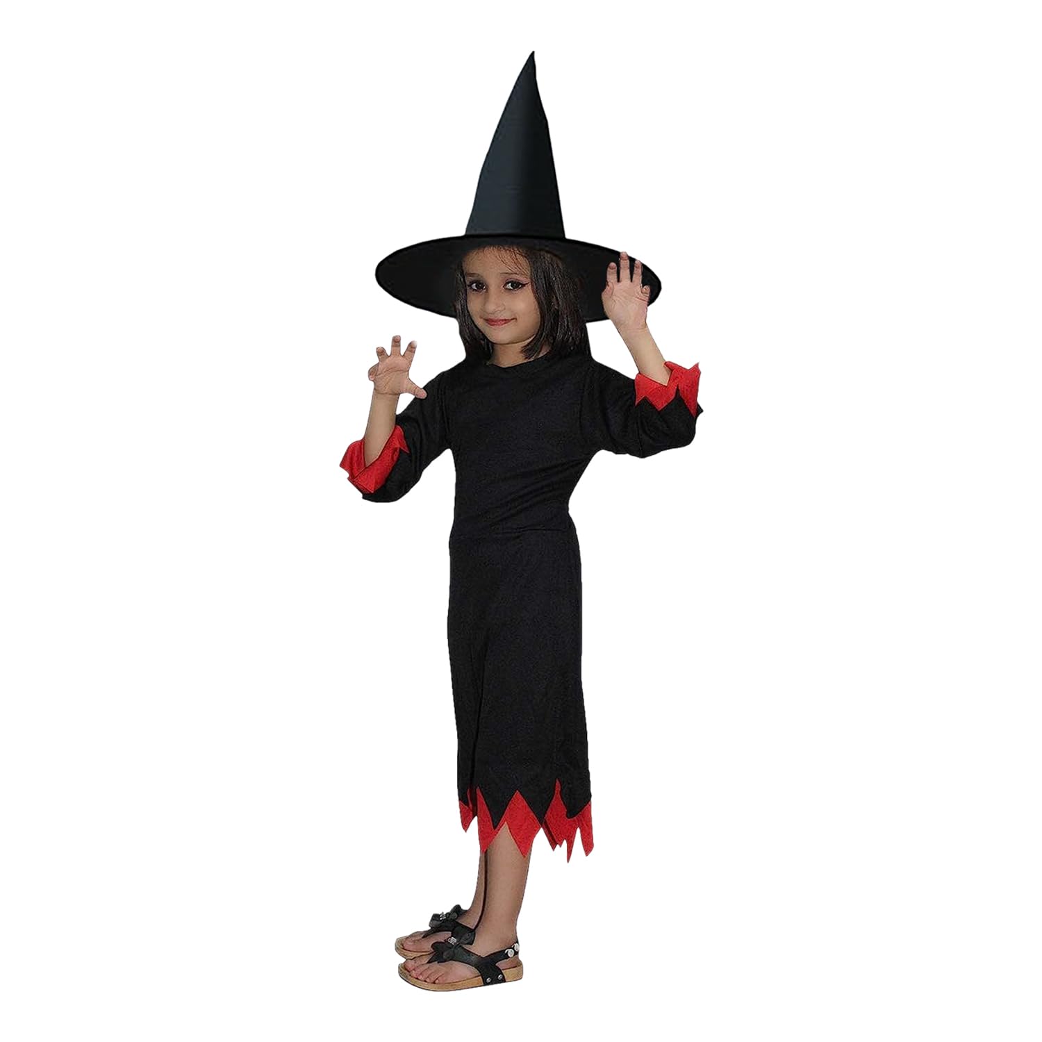 Buy Kaku Fancy Dresses Halloween Witch Costume, Broomstick And