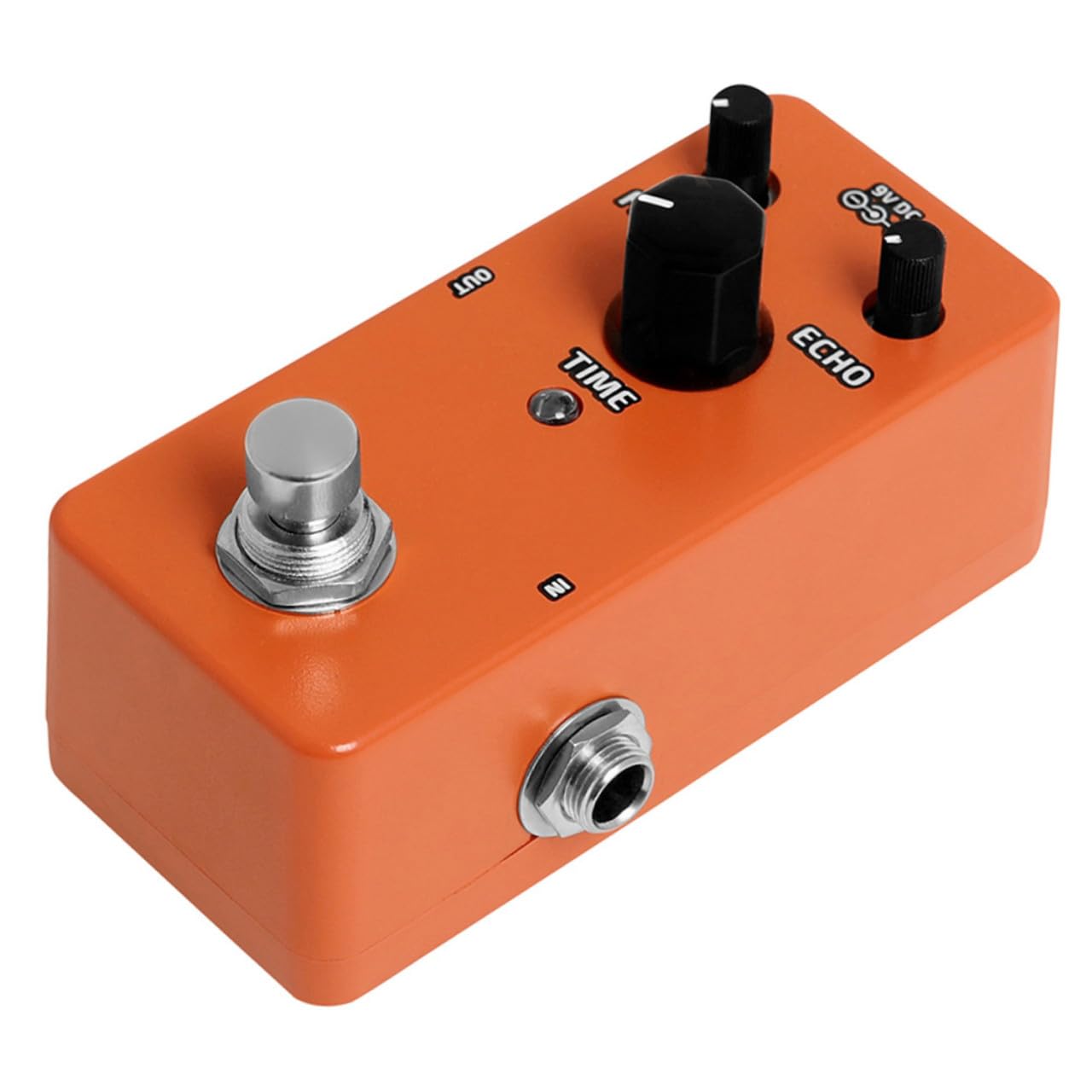 Pedale Delay Analogico per Chitarra Elettrica, Mini 1 Pz | Effetto Delay per Chitarra Elettrica, Arancia, Metallo e Circuito, Regolazione Tono Semplice