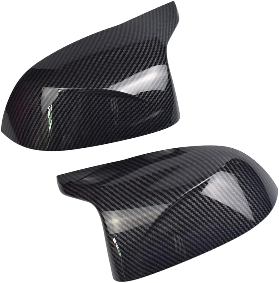 Hacreyatu Black Side Mirror Covers Caps for BMW New X5 F15 2014-2018