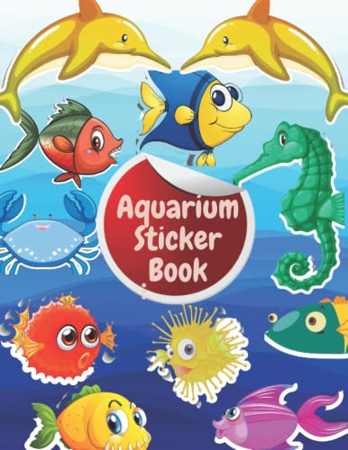 Aquarium Sticker Activity Book: Ocean blank sticker book ,Ocean blank sticker book for kids collecting your favorite sticker,Sticker books for kids ... Perfect gift for Aquatic lover, ocean, sea. image 2