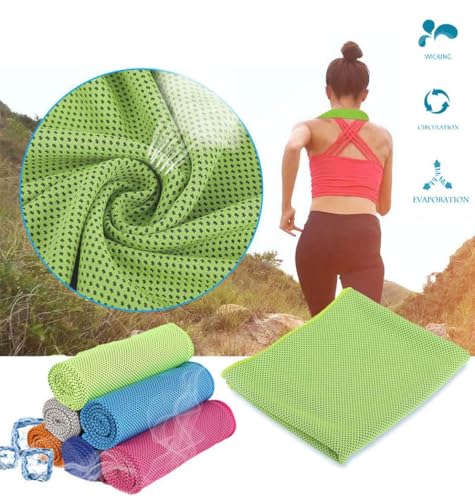 Vakki Cooling Towel, Cooling Towels for Neck (40"x12"), Sports Sweat Towel for Instant Relief, Soft Breathable, Perfect forYoga, Sports, Gym, Workout and Outdoor Activities