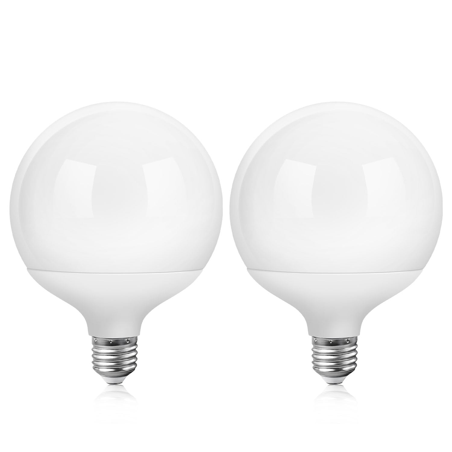 EXTRASTAR G120 Glühbirne 6500K Kaltweiß, 120mm Durchmesser, E27 LED-Leuchtmittel, 20W Ersetzt 126W Glühlampe, 2000LM, 220 Grad Abstrahlwinkel, Nicht Dimmbar, 2 Stück