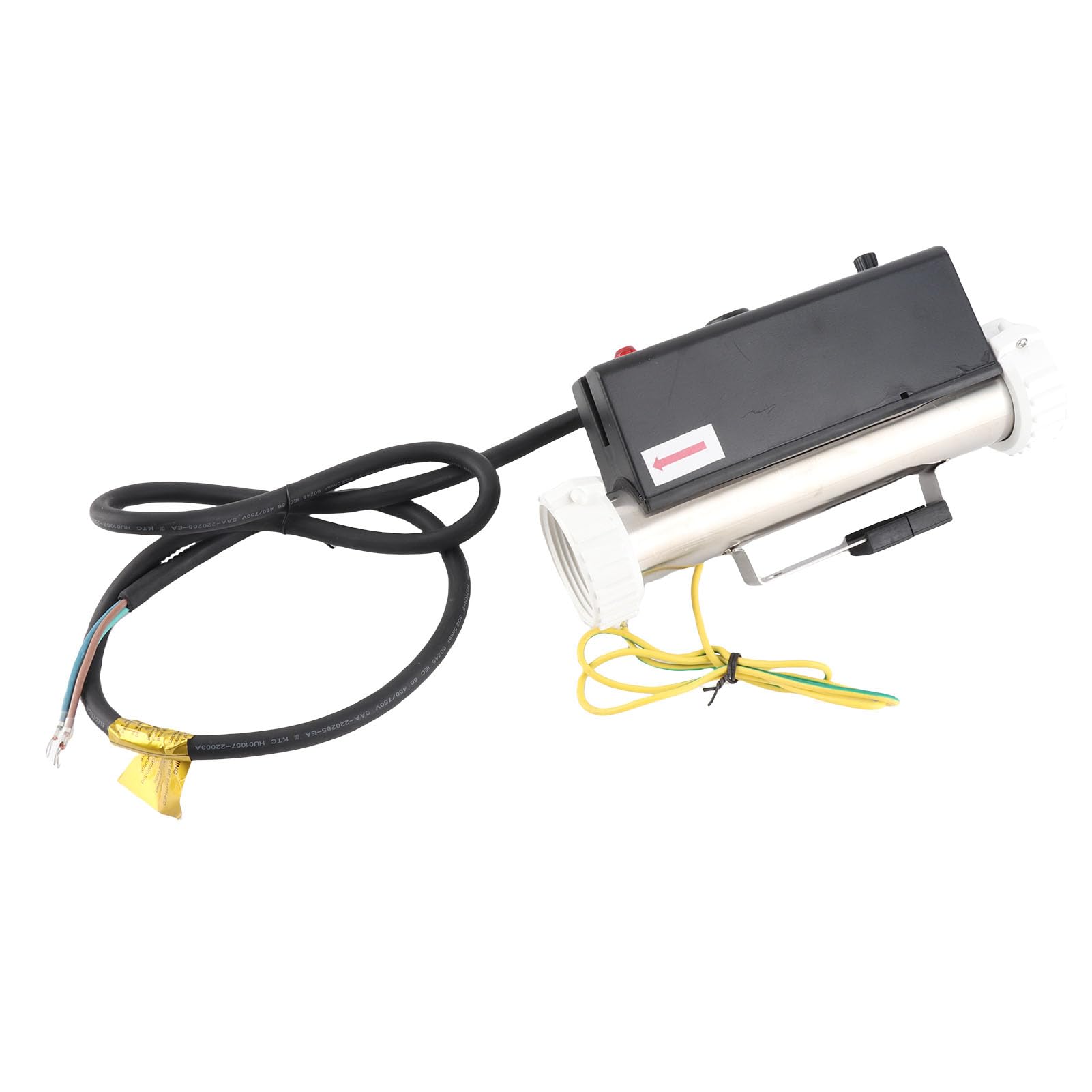 Calentador de Piscina, Calentador Eléctrico para con Control de Temperatura e Interruptor de Protección contra Altas Temperaturas para SPA, Bañera y Piscina. Termostato (3KW)