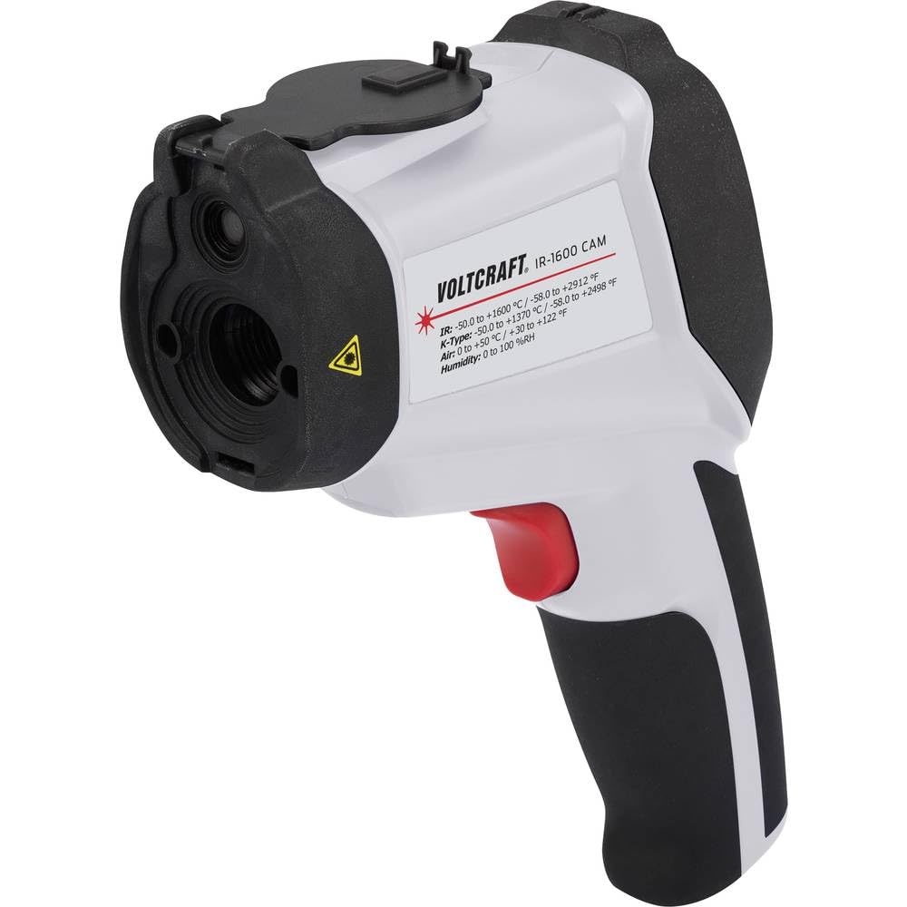 VOLTCRAFT IR-1600 CAM Infrarot-Thermometer Optik 50:1-50 - +1600 °C Pyrometer, Echtbildanzeige