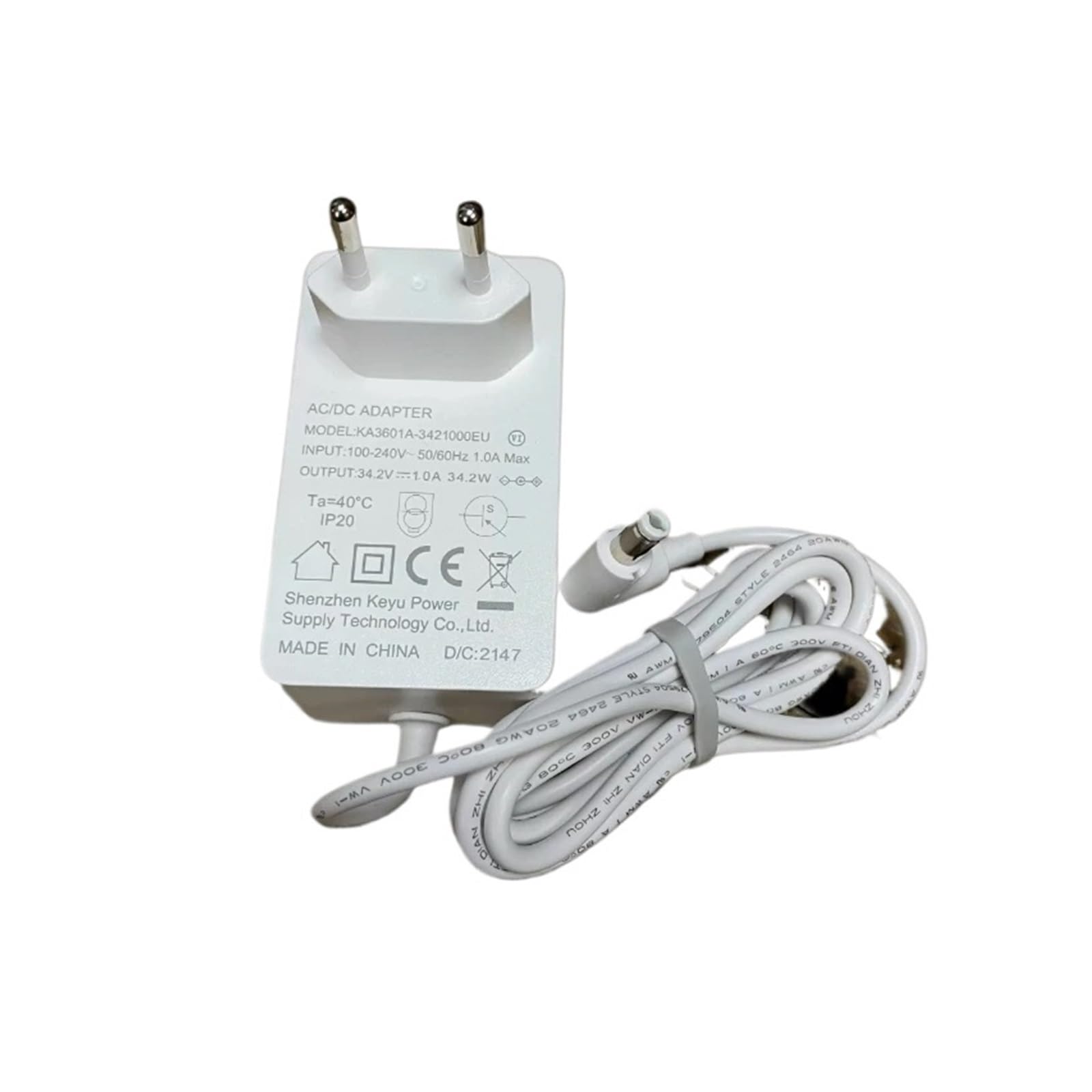 Adattatore Di Alimentazione For Aspirapolvere Da 34,2 V 1 A, Compatibile Con ROIDMI, XCQ01RM F8 F8E, Aspirapolvere