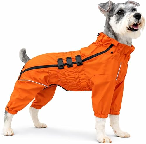 Lovelonglong - Chaqueta impermeable para perros, ligera, impermeable, reflectante, resistente al viento, a prueba de nieve, para perros pequeños,