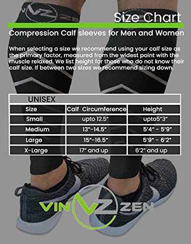Calf Compression Sleeve Toeless Socks - Improve Circulation For Shin Splint- Best Footless Leg Support Sleeves For Calves - Calf Pain Recovery - Calf Guard For Running, Cycling, Maternity, Travel #TOP1