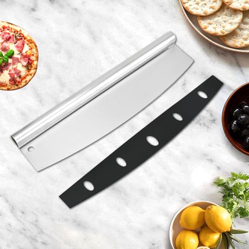 Perforated Pizza Peel Paddle 12 Inch with Cutter Knife - Rotating Wooden Handle for Easy Homemade Baking and Large Cake Transfer - Image 6