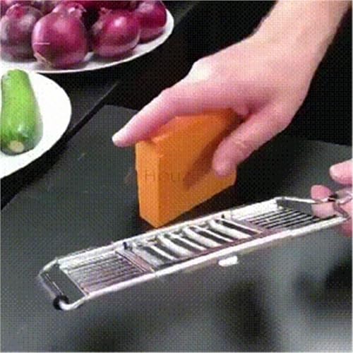 Cortadora de verduras 4 en 1 acero inoxidable 3 piezas miniatura 6