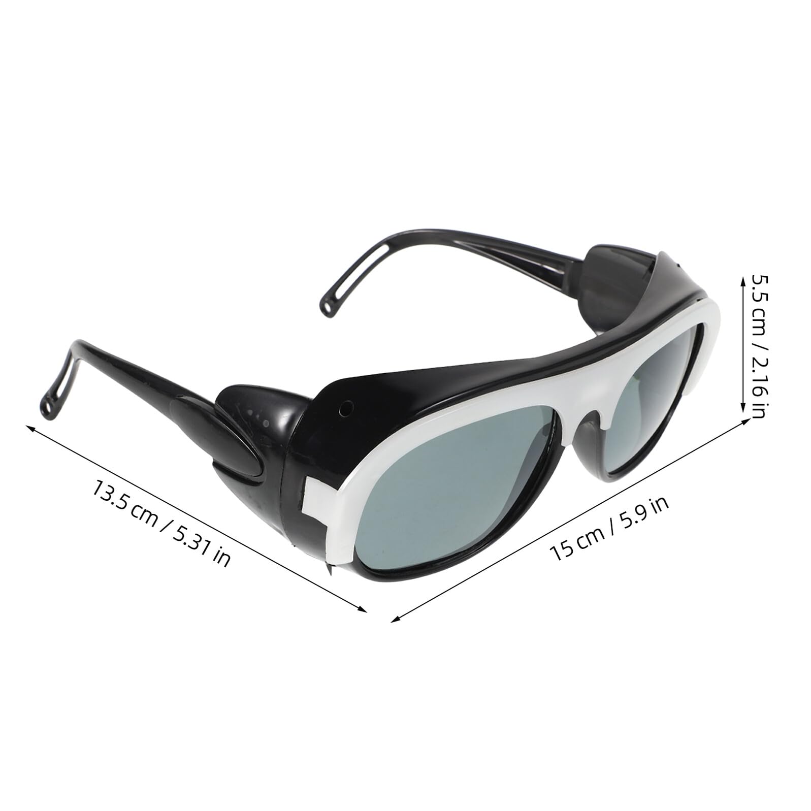 10 Gafas de Seguridad para Soldar Lentes de Alta Definición, Ajuste Cómodo Almohadillas Nasales y Ganchos para Oreja, Resistentes y Compatibles de Soldadura para Profesionales