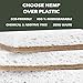 Isshah Plant-Based Kitchen Sponges - FSC Certified and PETA Approved, Natural, Eco-Friendly, Biodegradable Sisal Hemp Sponges for Dishes, Cleaning Sponge for Kitchen, Bathroom, Household - 12 Count