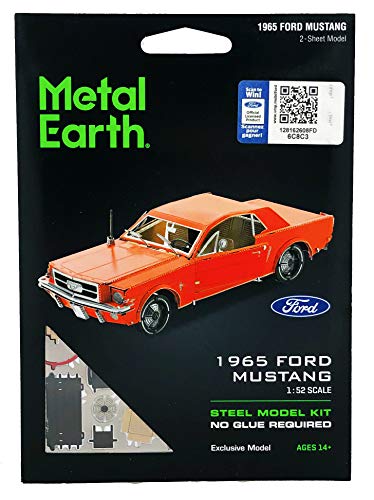 Modelo 3D Metal Fascinations Ford Mustang 1965 Rojo miniatura 2