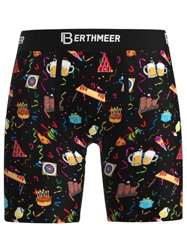 Berthmeer Mens Underwear Men'S Boxer Briefs Novelty Boxer Brief Underwear For Boys Birthday Gifts Underwear Beer Pong Party Games Large cover