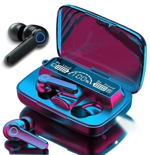 M19 Earbud TWS Wireless in Ear Earbuds with Touch Control Gaming Bluetooth Earphone Bluetooth Headset (Model-M19,Multicolor, True Wireless)