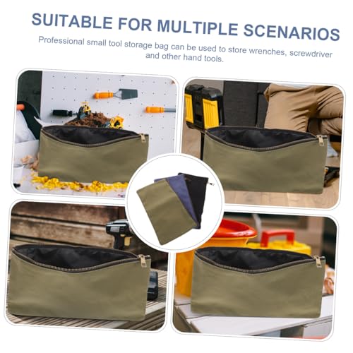 Pochette en toile à outils avec zip renforcé et tissu épais anti-déchirure