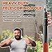 SISUPASSIE Telescoping Extension Pole, Reach to 26FT Telescoping Pole Multi-Purpose 5-20FT Lightweight, Sturdy with Universal Twist-on Metal Tip Extendable for Dusting Painting Window Cleaning