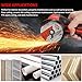 Cordless Angle Grinder, Weytoll 7000RPM Electric Grinding Tool, Mini Grinder with 2Pcs 16.8V 2000mAh Battery and Cutting Blade for Cutting Polished Brick Wood Stone Steel