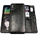 iPhone X Case,iPhone Xs Case Wallet with Magnetic Detachable Case,9 Card Slots,Wrist Strap, CASEOWL 2 in 1 Folio Flip Premium PU Leather Wallet Case for iPhone X/XS/10/10s 5.8 inch(Black)