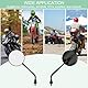 Nicrulp 2 Stück Lenkerendenspiegel 360° Drehbar, Motorrad Spiegel, Runde MotorradSpiegel, Motorrad Rückspiegel, Links/Rechts Anwendbar, für ATV, Roller, Cruiser, Scooter, Moped, Quad Roller