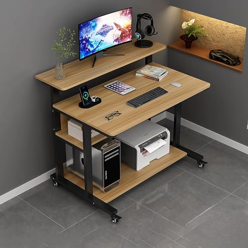 NEONMAN pcデスク ゲーミングデスク テレワークデスク オフィスデスク 高さ88cm 360°回転ホイール 耐荷重500kg 組み立て簡単 防水加工 お手入れ簡単 耐摩耗性と耐傷性に優れ 複数の収納スペースを備えています パソコン机 お手入れが簡単
