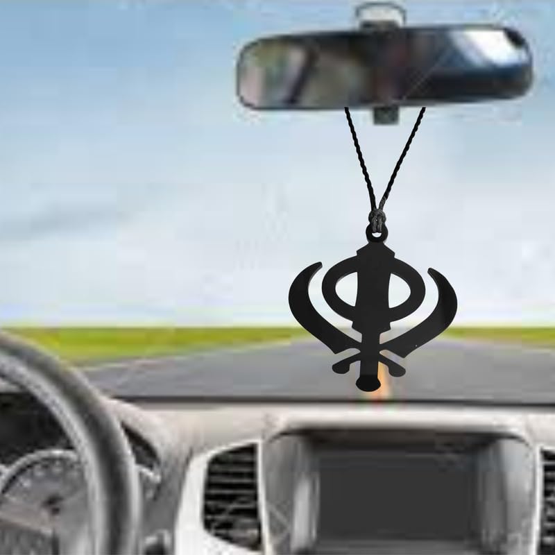 Religious Punjabi Sikh Sardar Khalsa Khanda Acrylic Car, Home, Window&Garden for Positive Vibes for Decorative Car Hanging Ornament Dream Catchers LA73-image-29