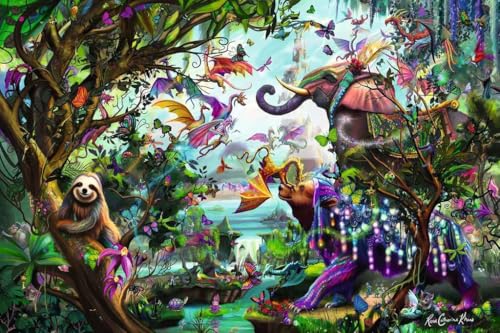 Ravensburger Tropical Dragons 4000 Piece Jigsaw Puzzle for Adults - 12000812 - Handcrafted Tooling, Made in Germany, Every Piece Fits Together Perfectly - Image 3