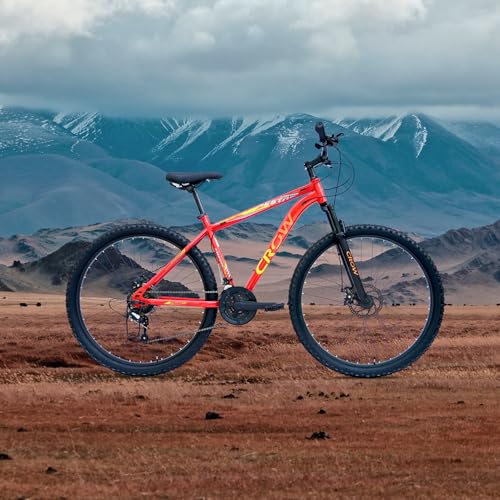 Image of CROW - FIRE Storm 21 Speed Gear Cycle | 29 inch T Cycle for Boys 12 to 15 Years | Bicycle for Men Adult | Mountain Bike with Front Suspension & Dual Disc Brakes| Unisex 29 INCH MTB Cycle for Men