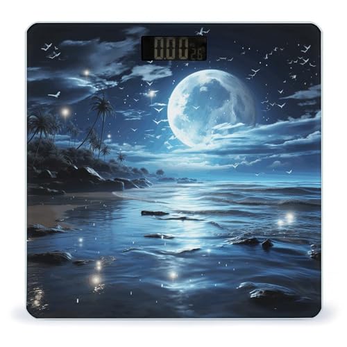 Báscula digital Moon Over Ocean para peso corporal hasta 180 kg miniatura 1