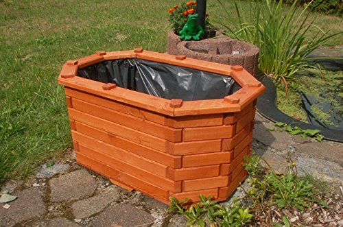 Deko-Shop-Hannusch Pflanzkasten, Blumenkasten, Blumenkübel aus massivem Holz, für den Garten, (ohne Blumen)