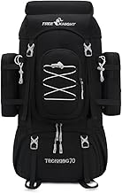 Bseash 70L (65+5) Waterproof Hiking Camping Backpack with Rain Cover, Outdoor Sport Travel Daypack for Climbing Touring (Black)