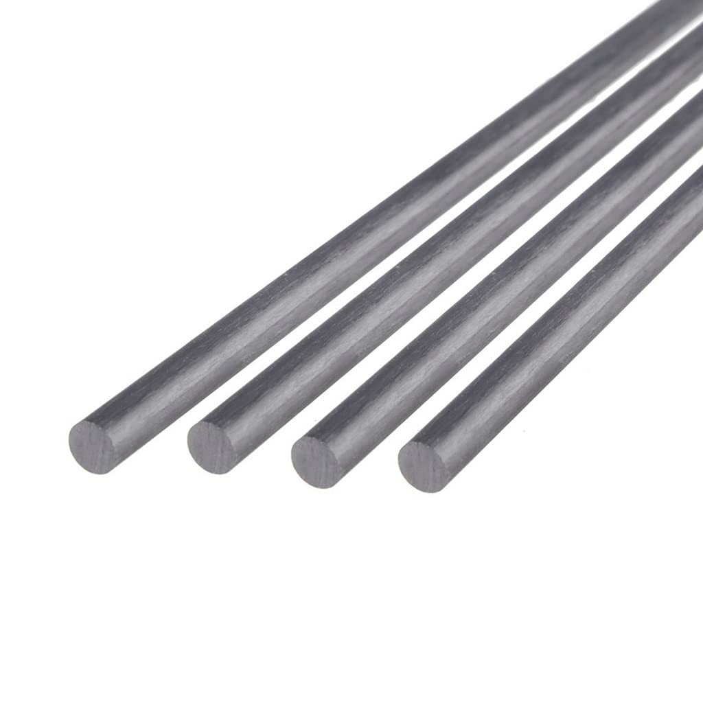 10 Stück Kohlefaserstab 500 mm for RC-Flugzeug, Basteldrachen, Rahmenarm(3.5mmx10pcs)