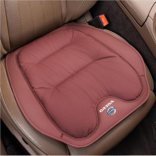 ボルボ C40 2020 2021 2022 2023 2024 2025用カーシートクッション、快適なカーシートクッション、プレミアムカーシートクッション、フロントシートチェアサポートパッド保護インテリアアクセサリー,normal-Volcano Red