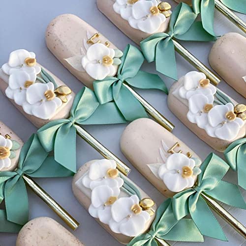Pitillos de papel plateado 100 unidades biodegradables miniatura 6