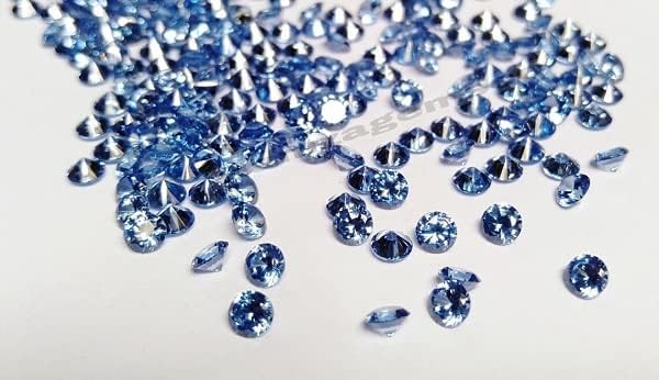 Miniatura 4 de Circonita cúbica de calidad AAA, circonita cúbica, forma redonda, color azul tanzanita, circonitas sueltas (0.39 a 0.39 pulgadas) circonita