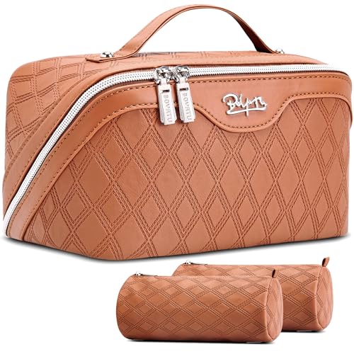 BOYATU Travel Makeup Bag Large Capacity 3-Piece Cosmetic&Toiletry Bag Set