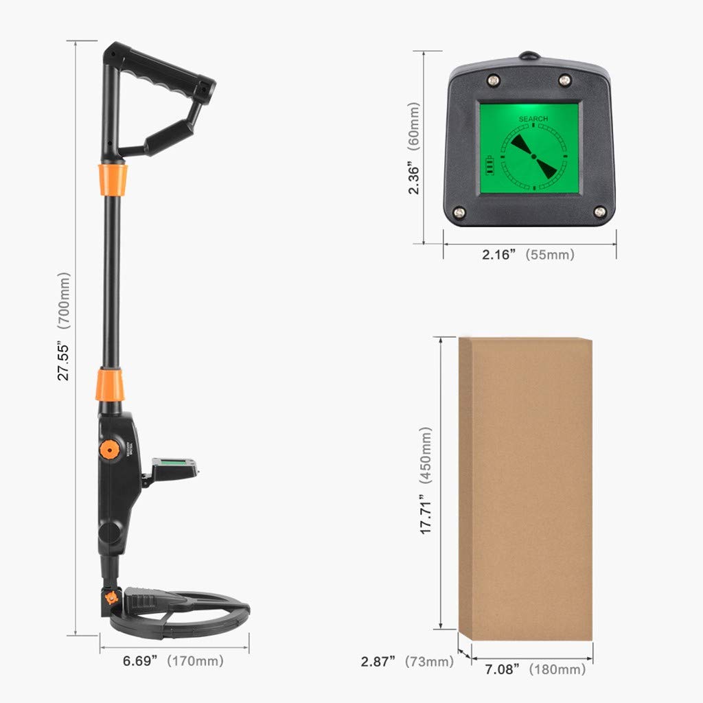 Cargador Externo para Baterias 18650 Excavadora Metal Oro Tesoro LCD Bobina Búsqueda Detector a de Agua Otro Adaptador AA A D (Black, One Size)