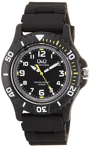 Image of Citizen Q&Q Analog Solar Watch, Water Resistant to 10 ATM, Urethane Strap