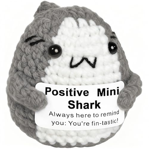 Positive Animals Shark Gifts, Crochet Birthday Gift for Shark Lovers - image 1