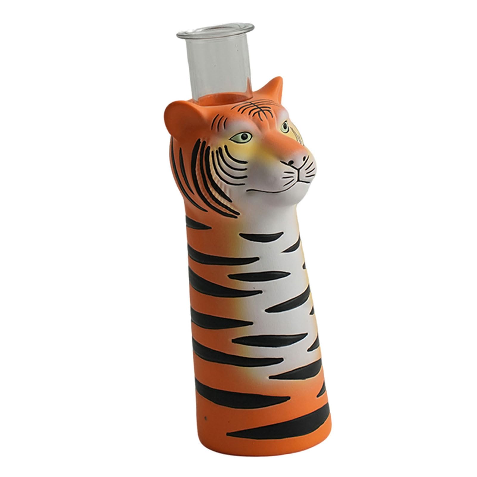 APGLSXY Desktop Planter Resin Hydroponics Flower Vases Tigers Shape Flower Planter Ornament for Home Decors Centerpieces Glass Plant Propagation Station