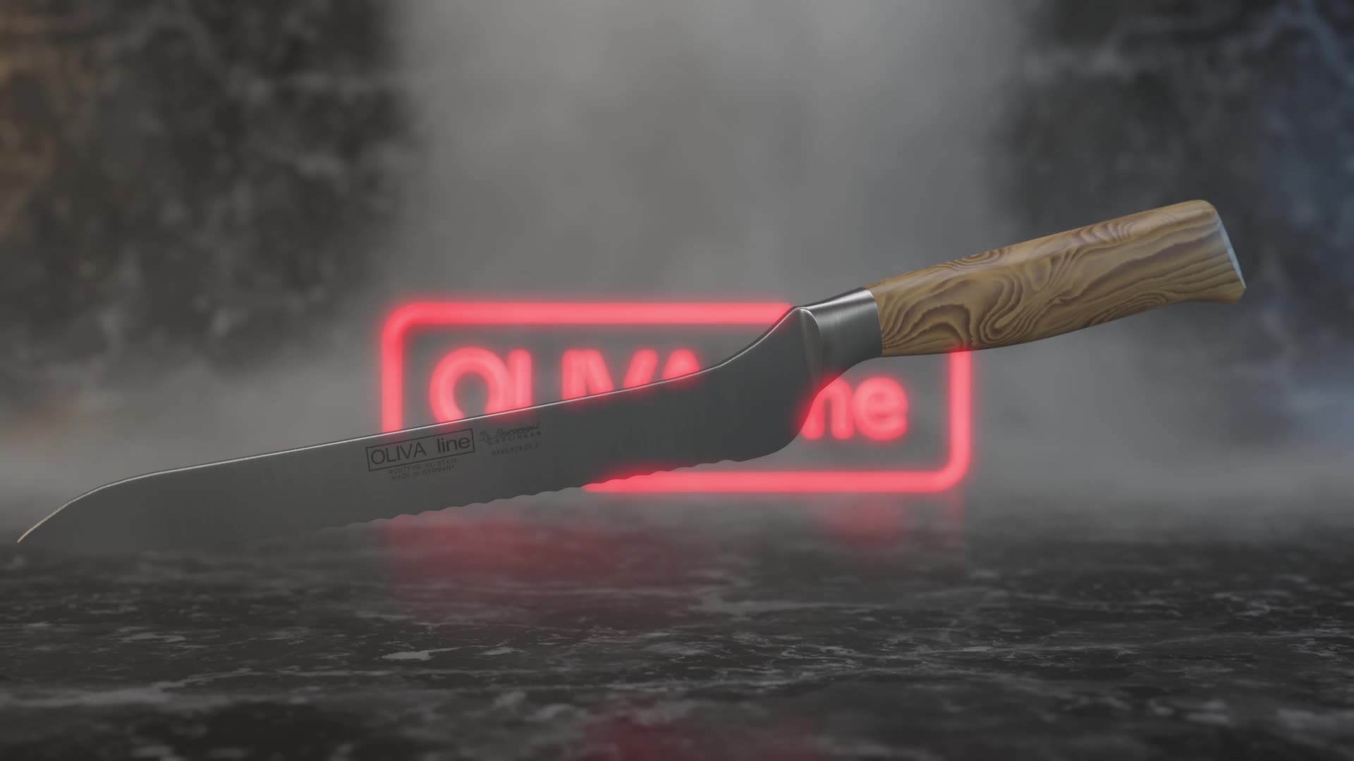 Coltello Per Pane Marsvogel Solingen - Lama Ondulata 9 Cm In Acciaio Inox Al Molibdeno - Manico In Polipropilene