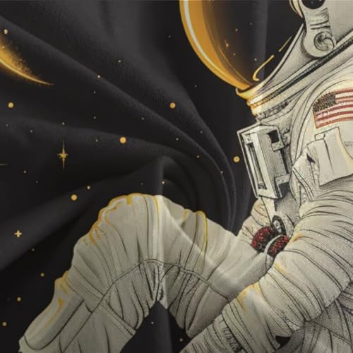 Housse de couette astronaute microfibre facile à laver avec fermeture éclair pour lit ado - 7